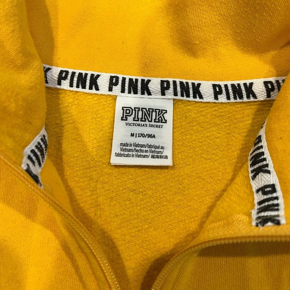 Pink Victoria’s Secret Half Zip Sweater Sz M - Picture 3 of 3